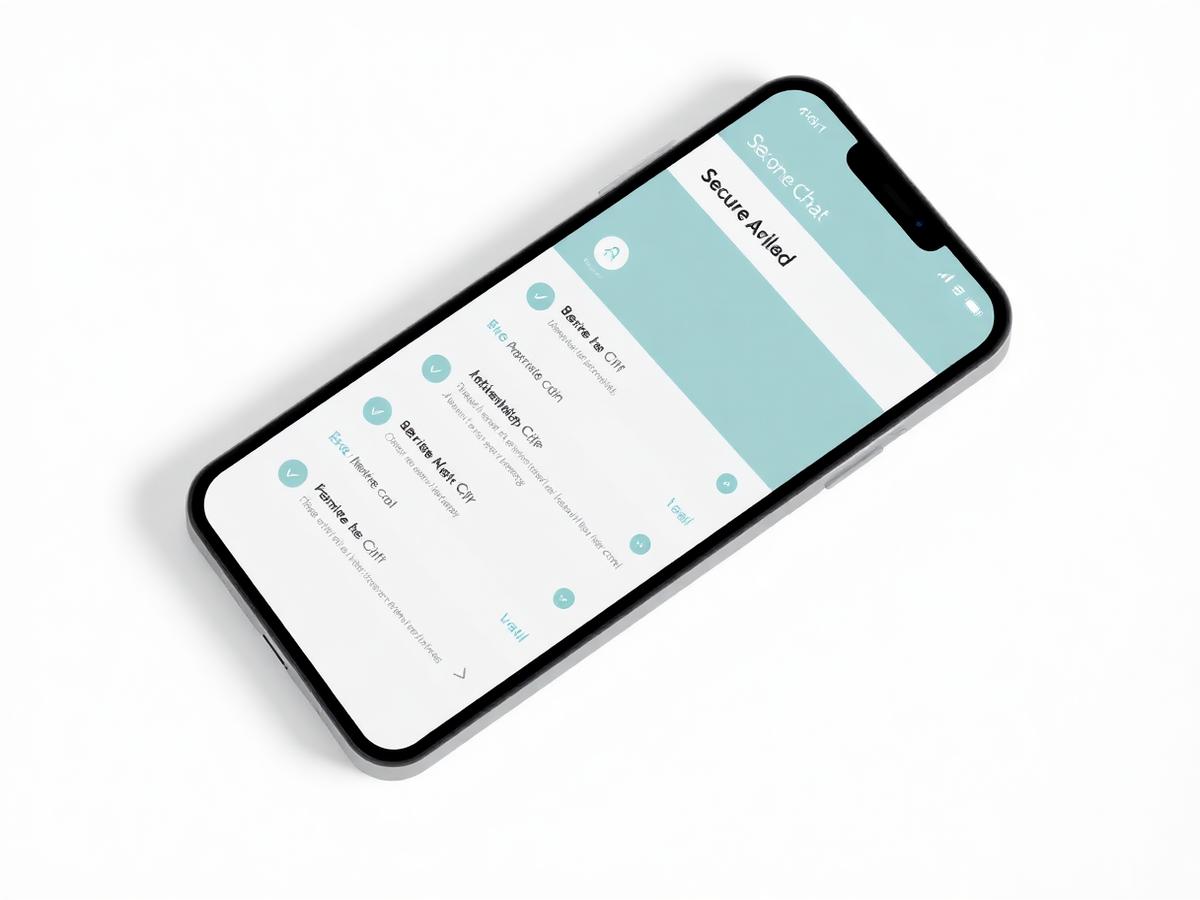 1chat mobile app showing an identity-verified conversation list